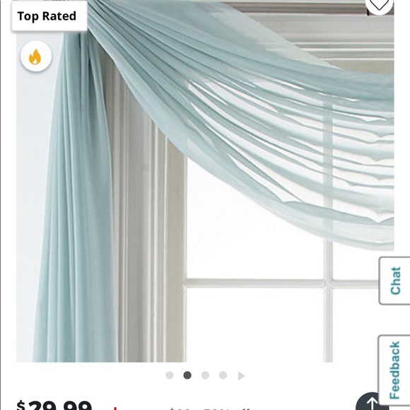 JCPenny’s Home Expressions Scarf Valance - Picture 2 of 9